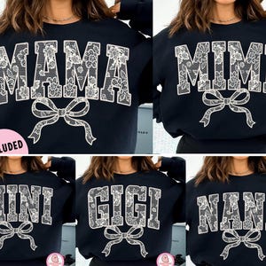 Mama White Lace Bow png, mama png, mother png, Lace Coquette Bow png, Spring png, floral Lace bow png, Lace Embroidery Girly, mama varsity