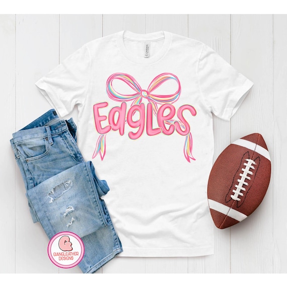 Eagles png, Pink Eagles Png, Mascot Preppy PNG, Preppy Mascot PNG,Eagles Sublimation Design,Game Day Png, eagles dtf Design, Coquette Mascot