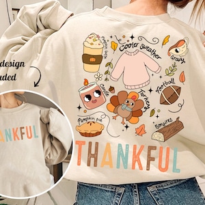 Thankful png, Fall vibes png, thanksgiving sublimation design, retro fall sublimation, pumpkin latte png, turkey sublimation