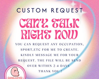 Custom Can&#39;t talk right now Design-Can’t Talk Right Now Doing with Creative Job Items for your personal craft or business