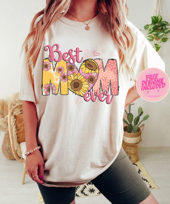 Best mom ever png,floral mom doodles png,sunflowers mom png,sunflowers mom ever png,wildflowers mom png,mom png,inspirational mothers png