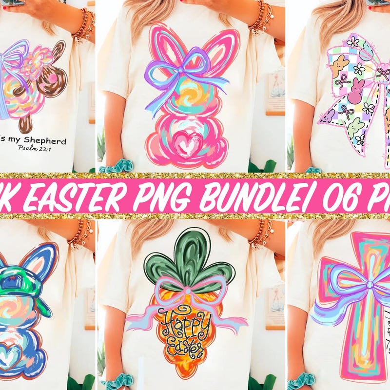 Easter Clip Art Png Bunny - Etsy