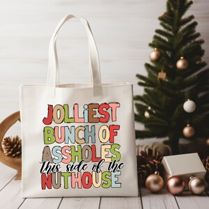 Jolliest Bunch of This Side of the Nuthouse Png, Retro Christmas Png ...