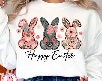 Easter Bunny Floral coquette png, easter png, Easter Bunny png, Coquette Easter png, floral Easter png,Girly Easter, Bunny png,Spring Floral
