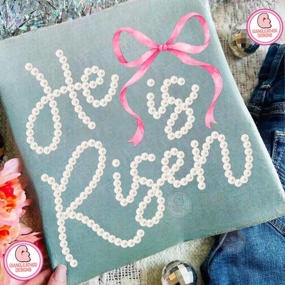He is Risen png, Matthew 28:6 Png, Floral Christian Shirt png, Risen png, Jesus Shirt Design png, Vintage Easter Png,Coquette Easter Bow Png