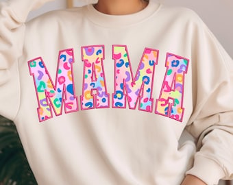 Mama Embroidered png,mama varsity PNG,tie dye leopard mama png,mama png,leopard mama png,mother's day png,embroidery mama png sublimation