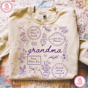 Cottagecore Floral Mama Bundle Png, Mama Png, Retro Mama png, Floral Mama png, Grandma png, Mother's Day, Best Mom Ever Png, Yaya Mimi Png image 10