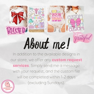 Puede incluir: La imagen presenta cuatro camisetas blancas con diferentes dise&ntilde;os. Una tiene un lazo rojo, otra un tema de enfermera, una tercera dice "Go ask your Dad I'm off duty", y la &uacute;ltima dice "Custom" con un lazo rosa. El texto incluye "Blessed" e "I am grateful."