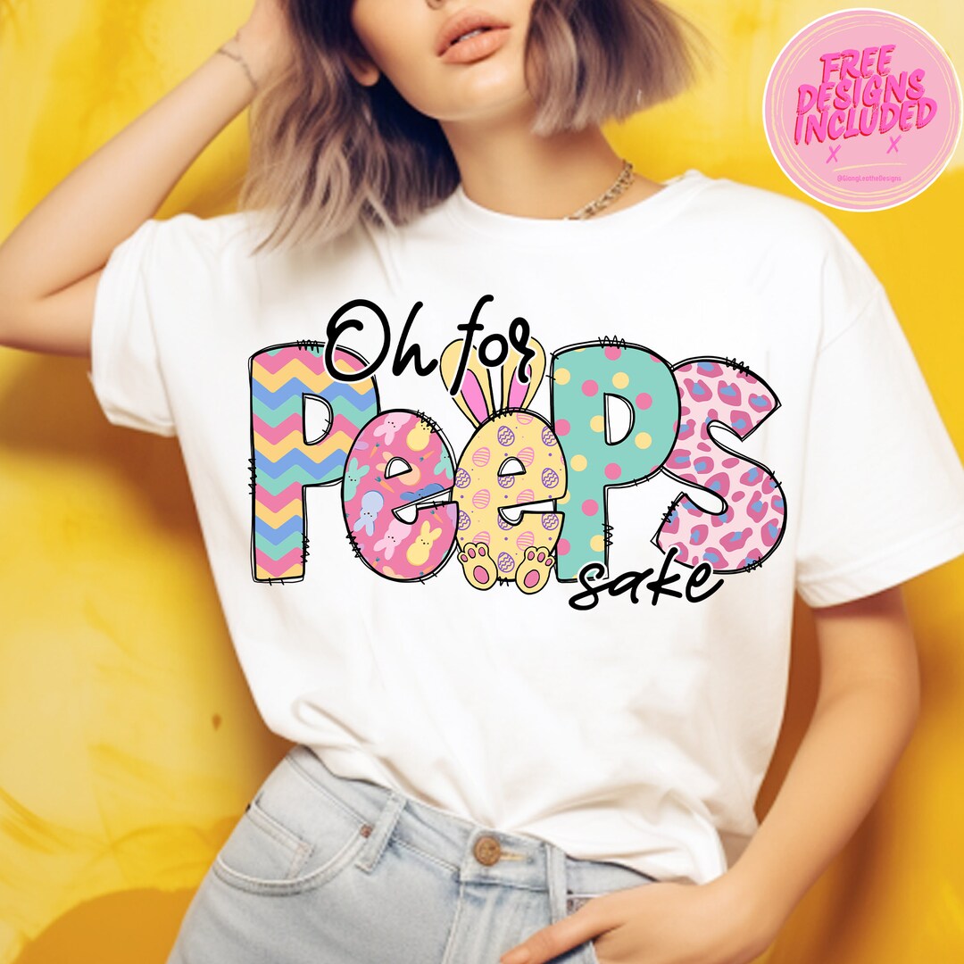 Oh For Peeps Sake Leopard Easter Png, Easter Bunny Png, Spri | Inspire