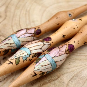 MAGIC CRYSTAL MAEVE Alder Phang Spindle for supported spinning supposed to spin your own yarn by hand