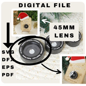 Santa Cam Lens SVG | Santa Cam SVG | Christmas SVG | Santa Cam | Christmas svg | Santa Camera | Santa Cam Ornament | Camera Lens svg
