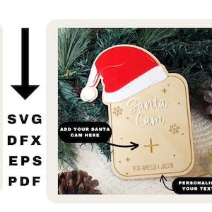 Santa Cam SVG | Christmas SVG | Santa Cam Lens | Santa Cam | Christmas svg | Santa Camera | Santa Cam Ornament | Santa Cam Ornament File