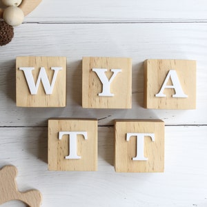 Personalised Baby Blocks | Personalised Wooden Name Blocks | Personalised Nursery Decor | Baby Name Blocks | Wooden Blocks with Letters