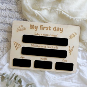 First Day Sign | First Day of School Sign | First Day of School Board | First Day Board | First Day Sign | My First Day of Kindy | Daycare