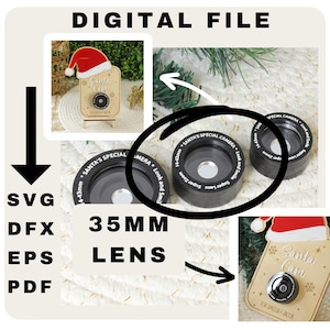 Santa Cam Lens SVG | Camera Lens svg | Santa Cam SVG | Christmas SVG | Santa Cam | Christmas svg | Santa Camera | Santa Cam Ornament