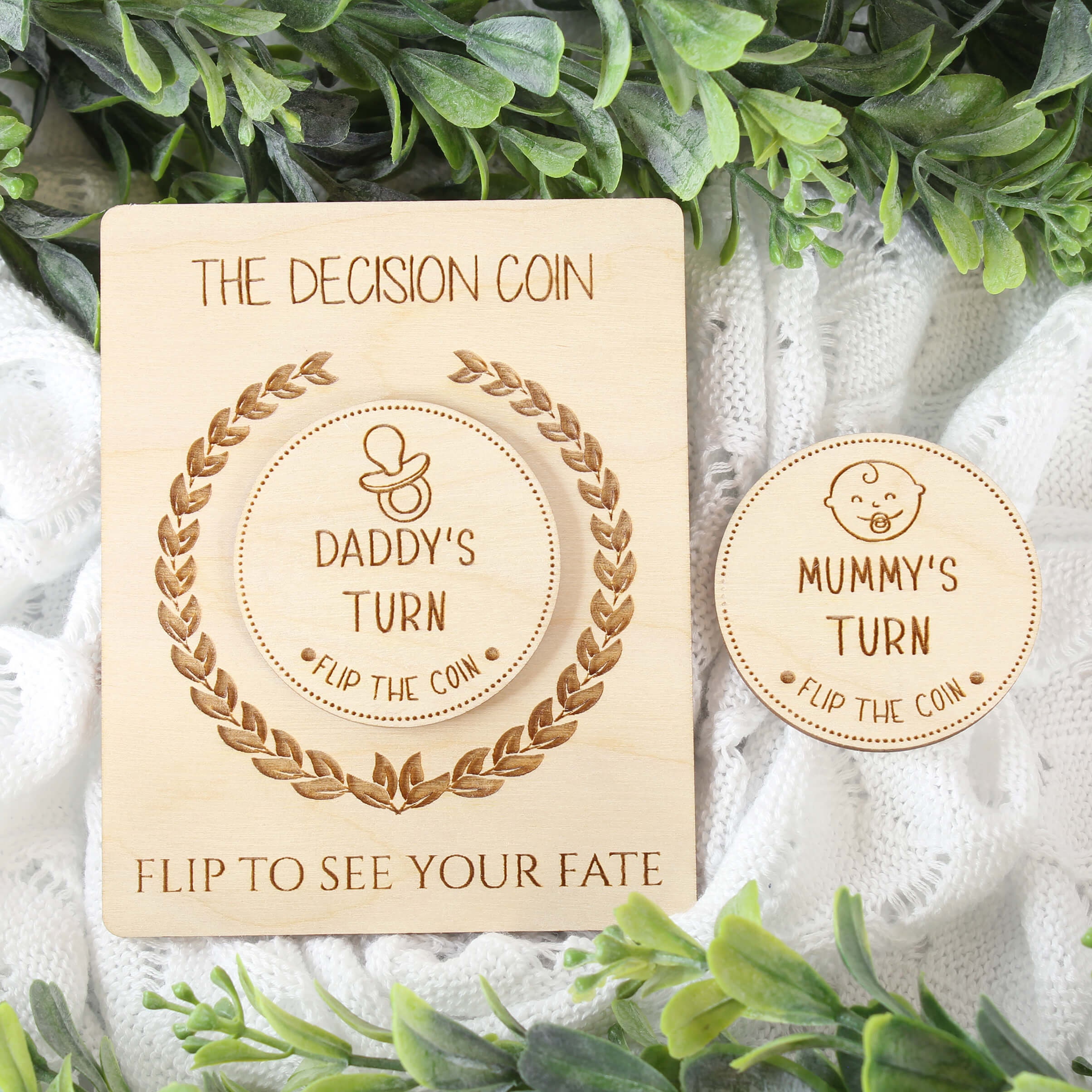 New Parent Decision Coin,fun Flip Coin,fate Coin,fun Baby Gift,custom