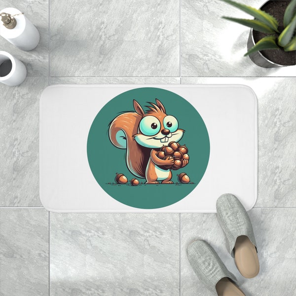 Nuts About Squirrels - Memory Foam Bath Mat