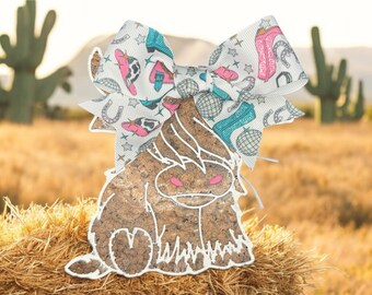 Highland Cow Car Freshie: Western Air Freshener