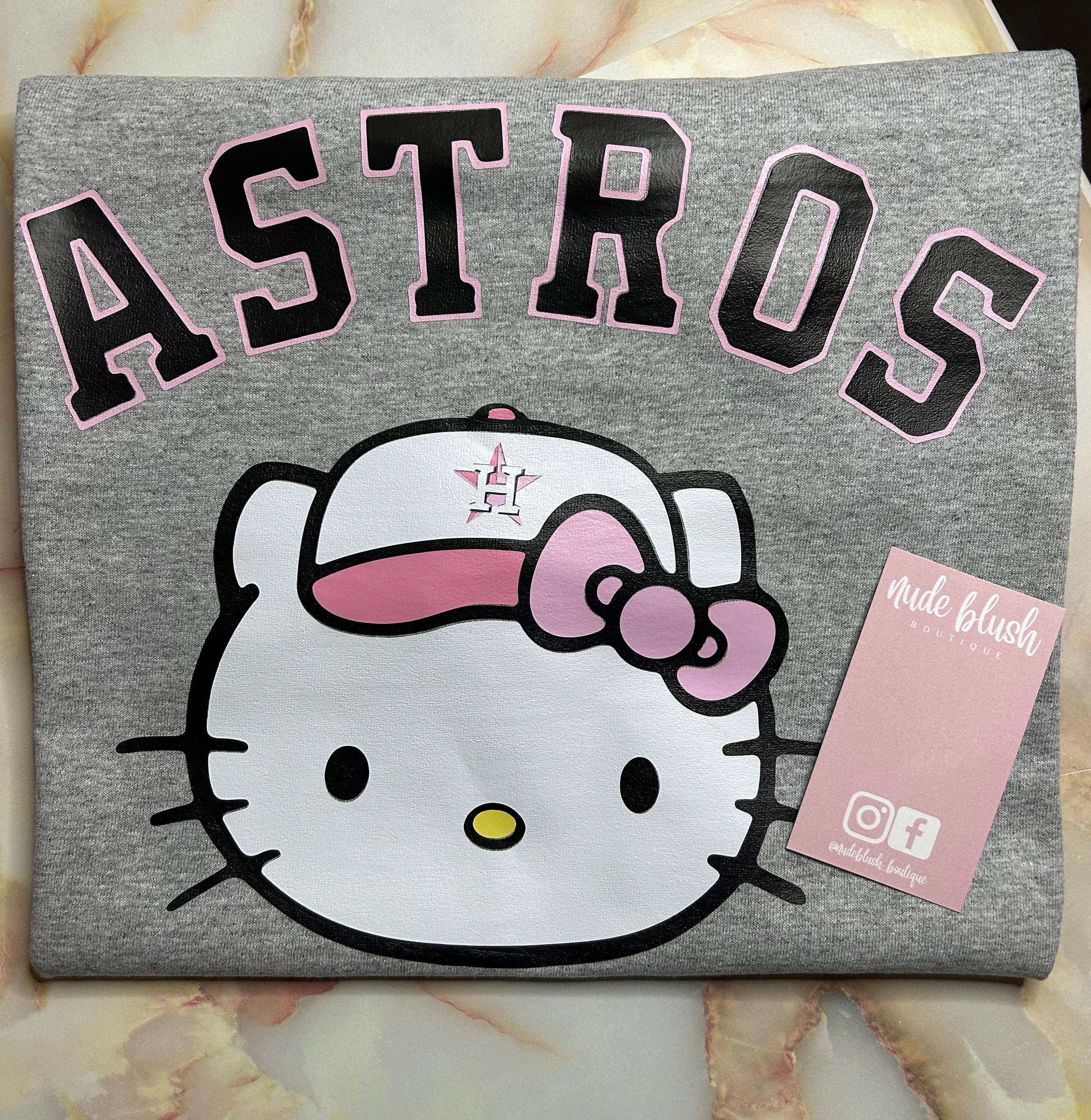 Houston Astros Hello Kitty Love My Team T-Shirt