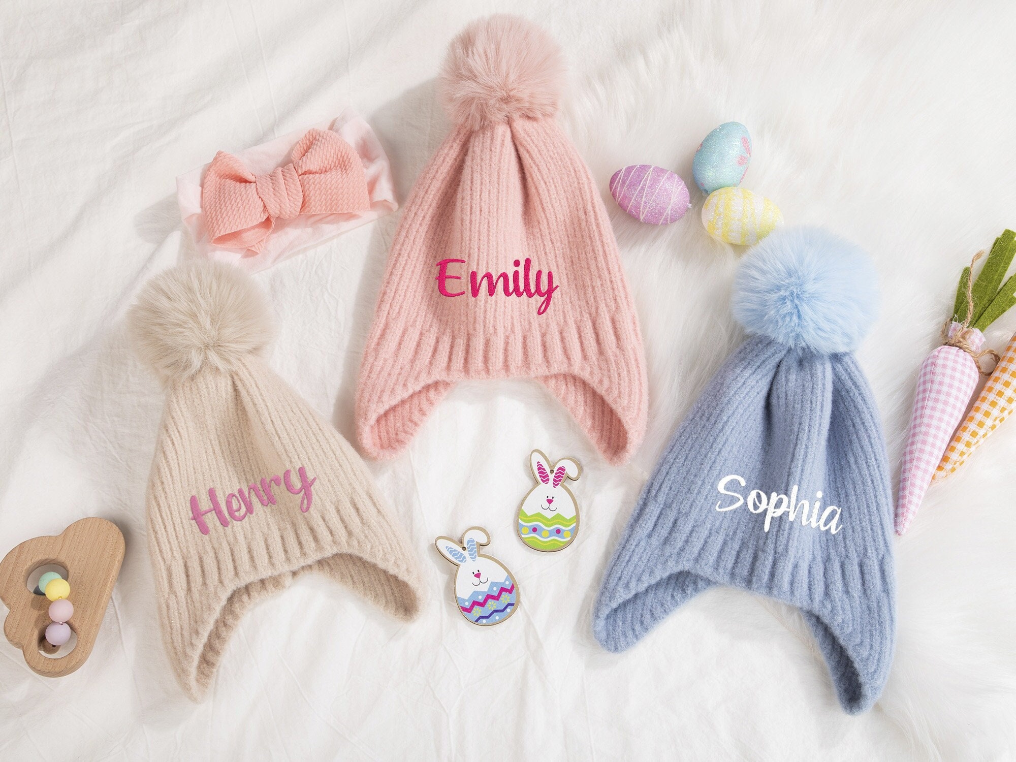 Personalized Newborn Hats  Monogrammed Baby Gifts – Preppy