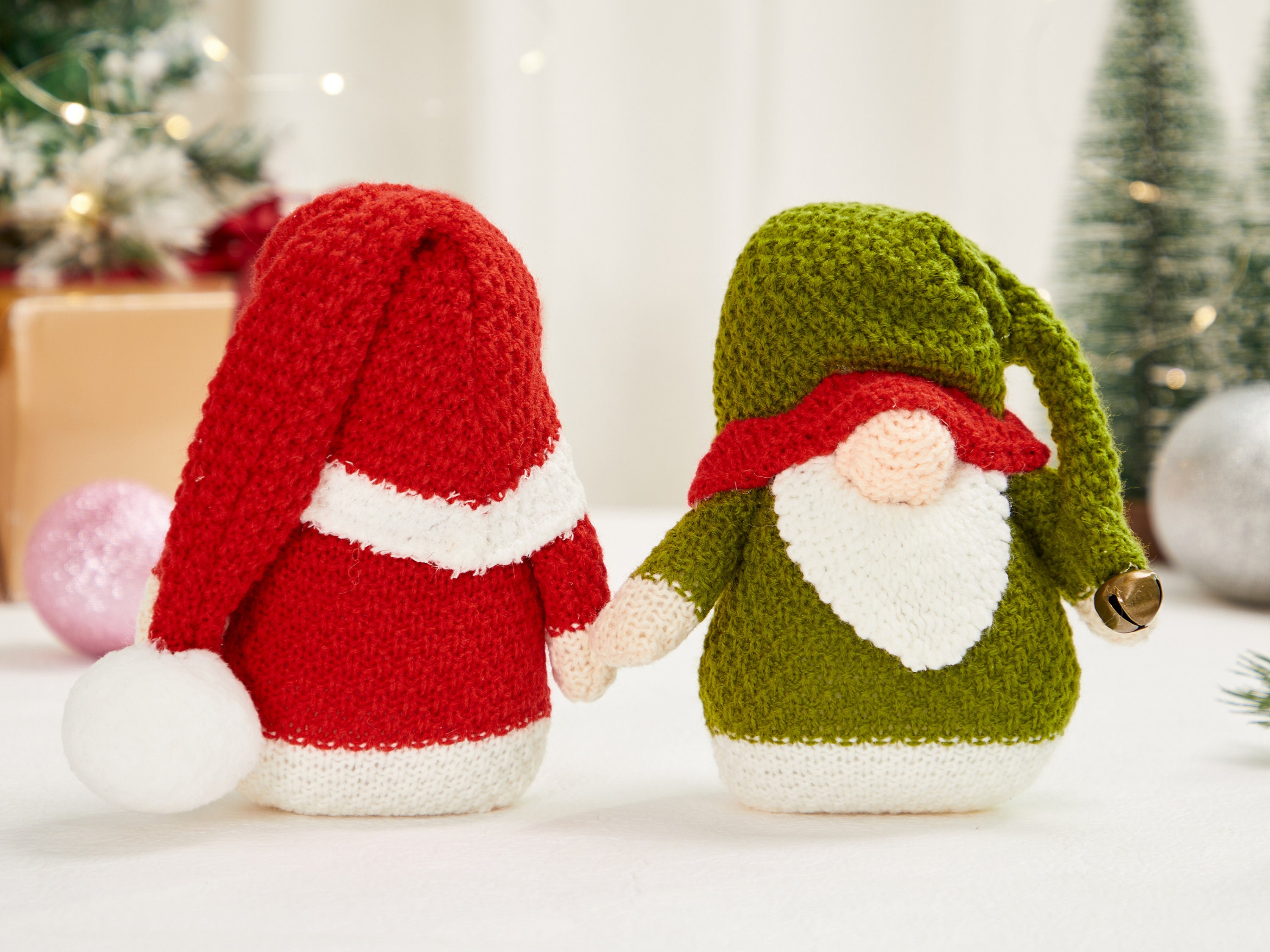Crocheted Christmas Gnome Christmas Decorations Holiday Decor 