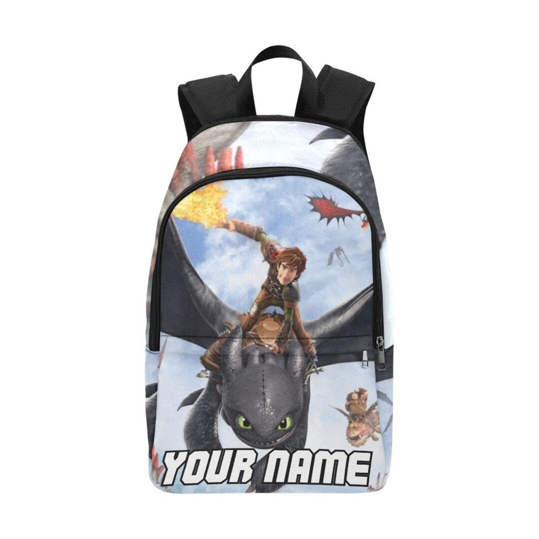 Toothless Backpack How to Train Your Dragon Custom School Bag Etsy