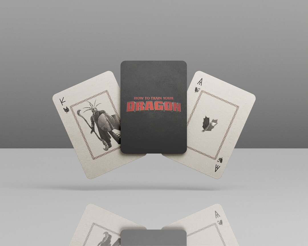 How to Train Your Dragon Playing Cards Deck Toothless Poker Etsy