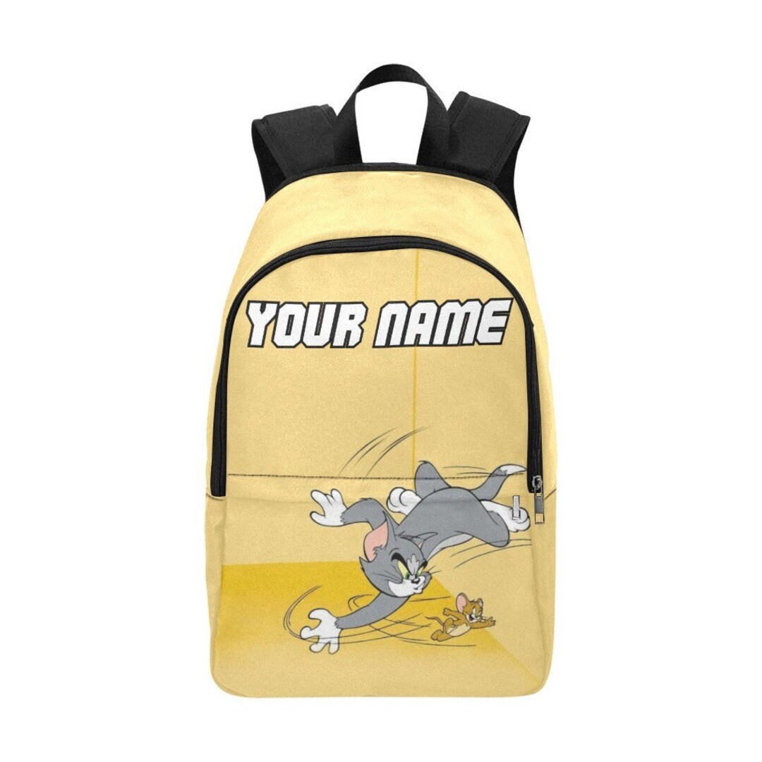 Tom and Jerry Backpack Custom School Bag With Name. Adults - Etsy
