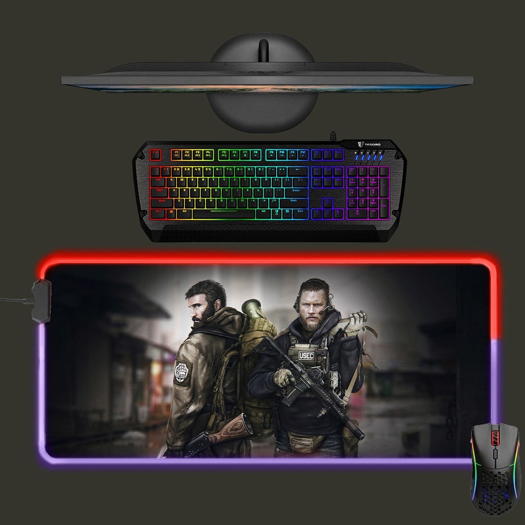 Escape From Tarkov Led Mouse Mat Mouse Pad RGB Gaming Mat Etsy