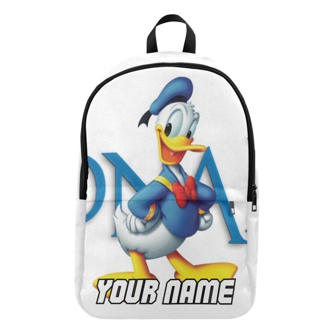 Donald Duck Backpack Looney Tunes Custom School Bag With Etsy