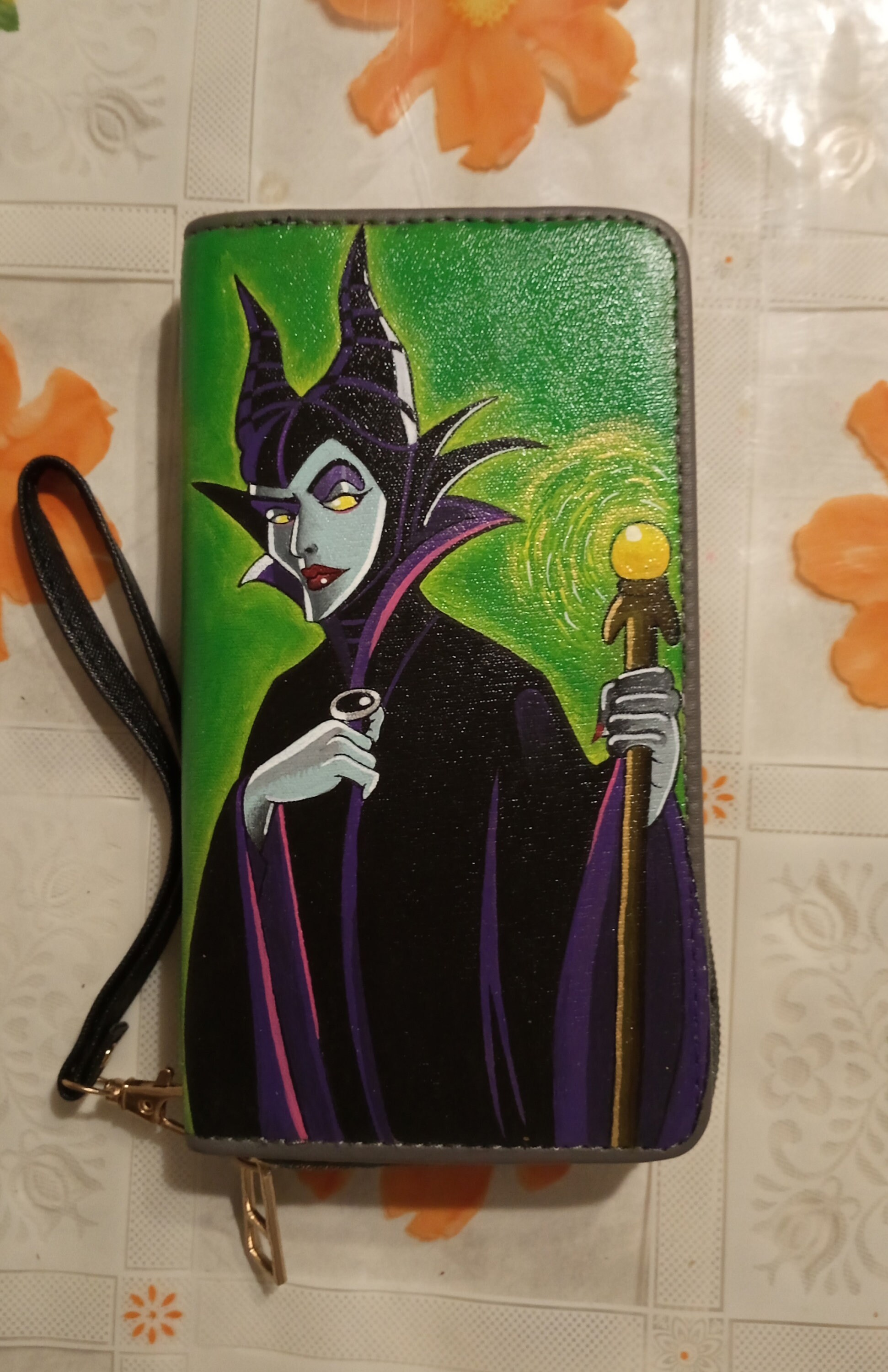 Sleeping Beauty Maleficent Zip-Around Wallet