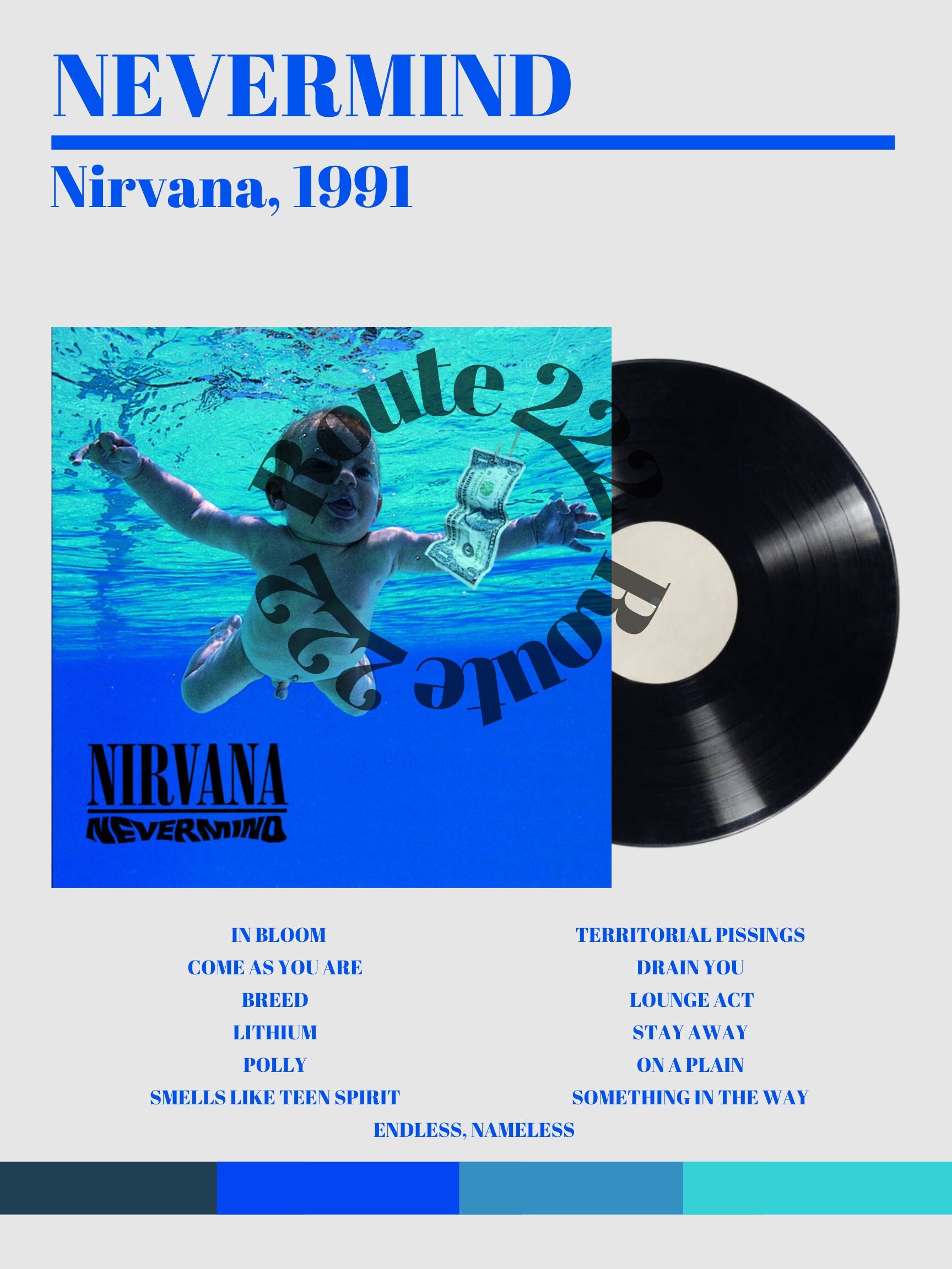 Nirvana Nevermind Vinyl Album Cover sold by Andy Ivanov, SKU 24993892