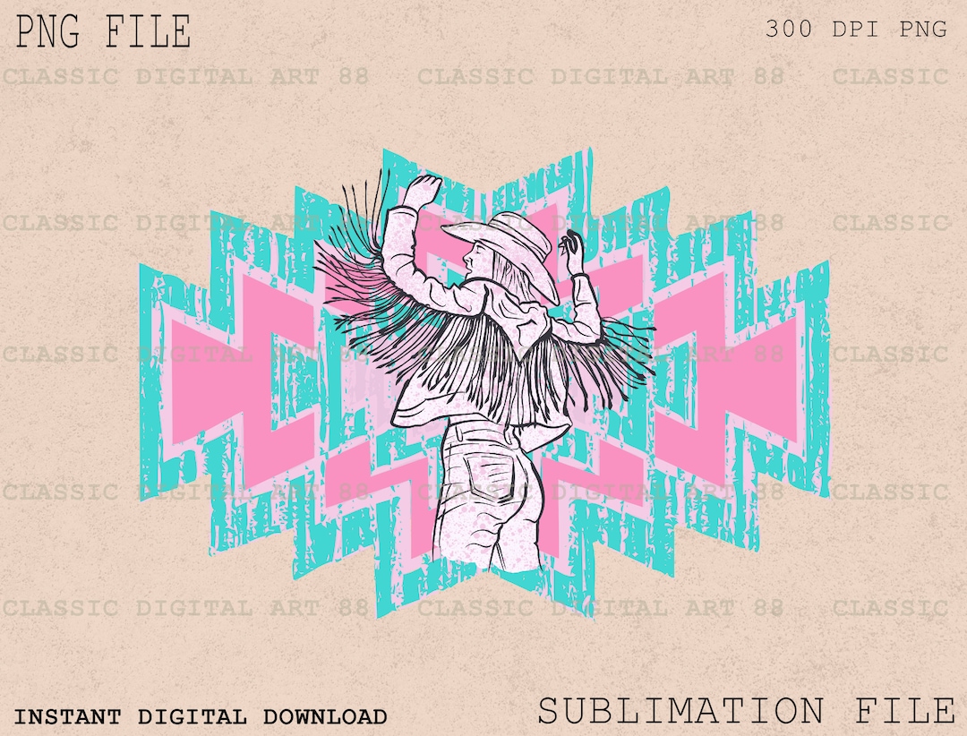 Cowgirl Wild Aztec PNG, Western Png, Cowgirl Png, Country Png, Cowboy ...