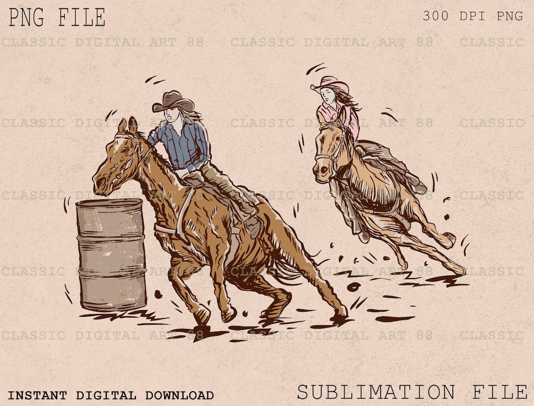 Western Graphics Raicng Western Cowboy PNG, Cowgirl Barrel Racer, Western Png, Country Cowboy ...