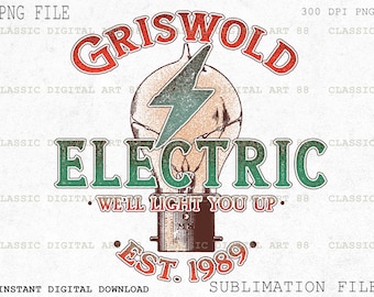 Griswold Electric PNG, Retro Png, Christmas Vacation PNG, Digital Download, Christmas PNG,