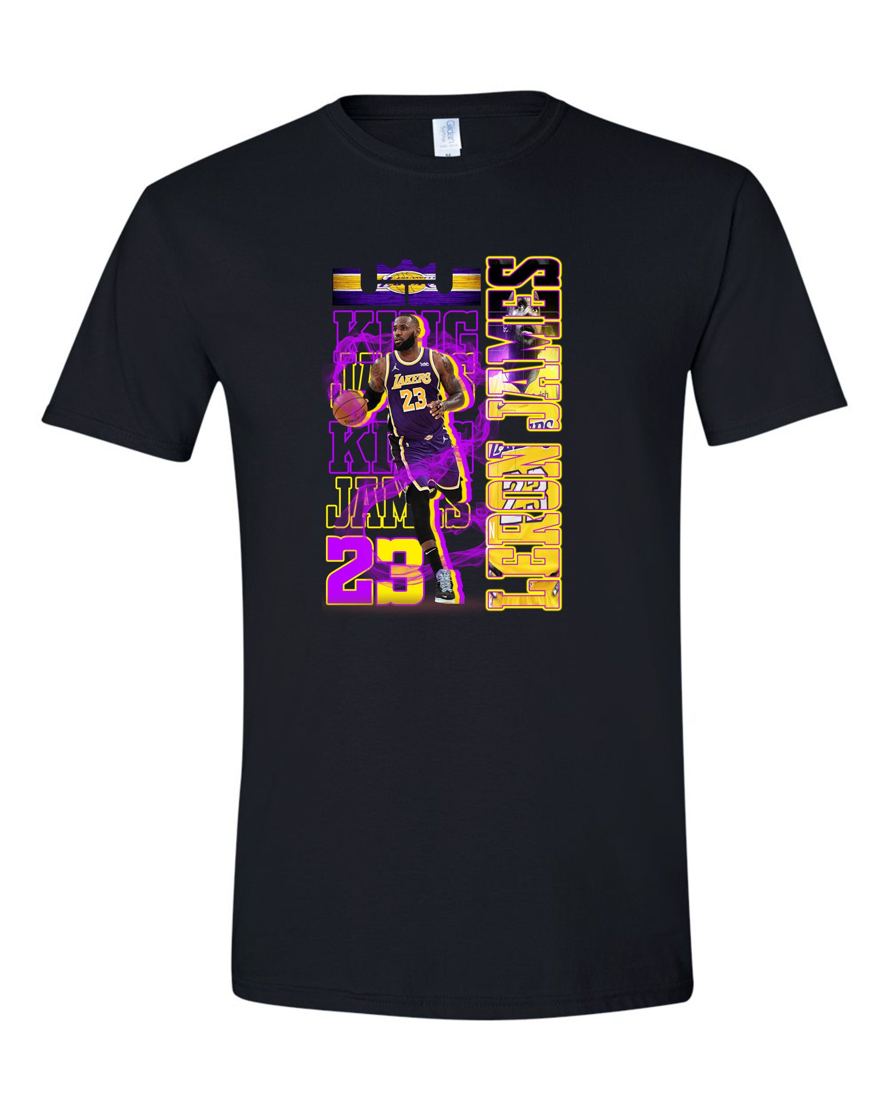 Park Ave La Lakers LeBron James F/B Design T-Shirt Size: XL