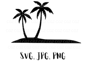 Palm Tree Svg/Tree Svg/Palm Tree Instant Download/Palm Tree Clipart/Beach Svg/Tropical SVG/Cut Files For Cricut and Silhouette/Palm Trees
