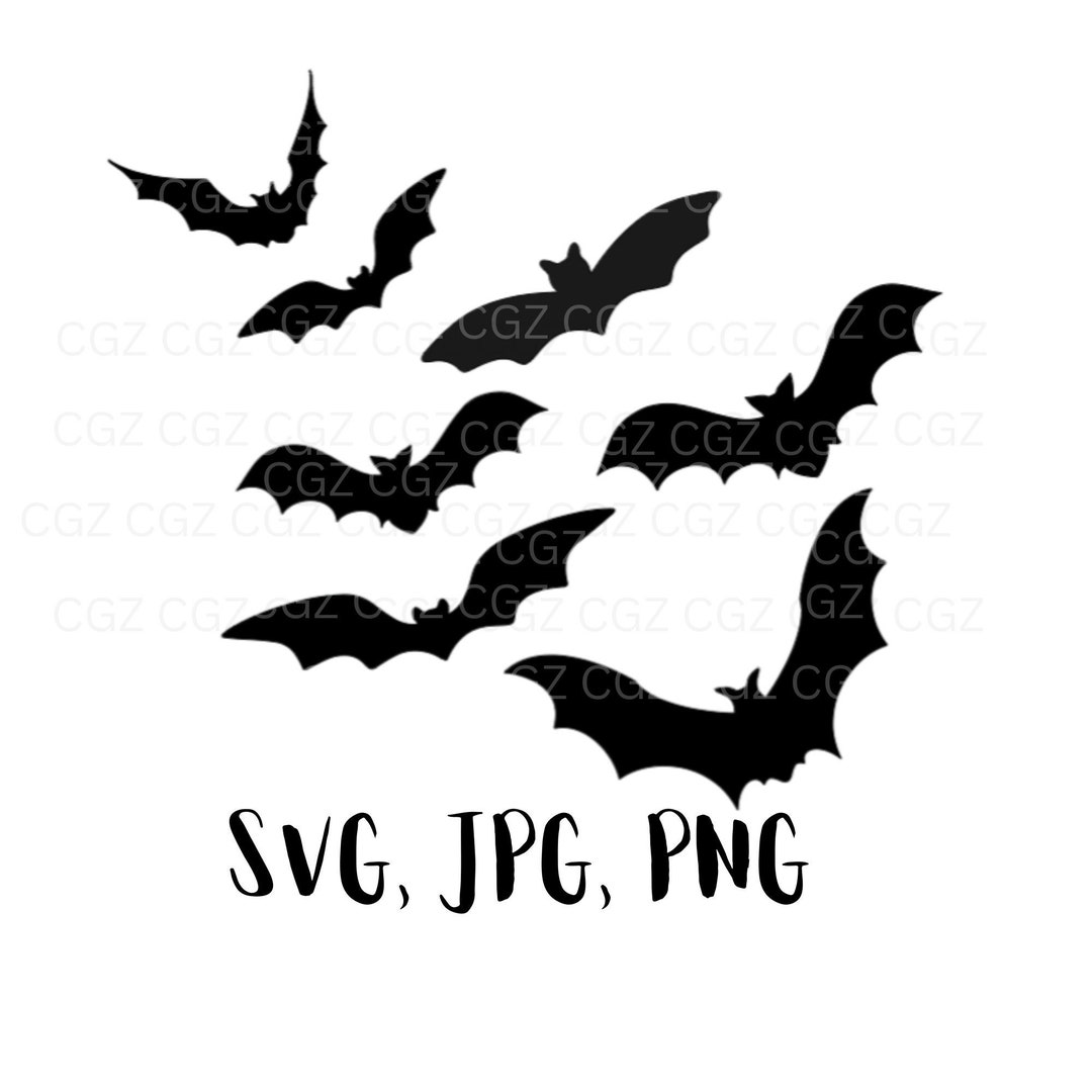 Halloween Bats SVG, PNG, Jpg/flying Bats Svg/digital Cut Files/ready to ...