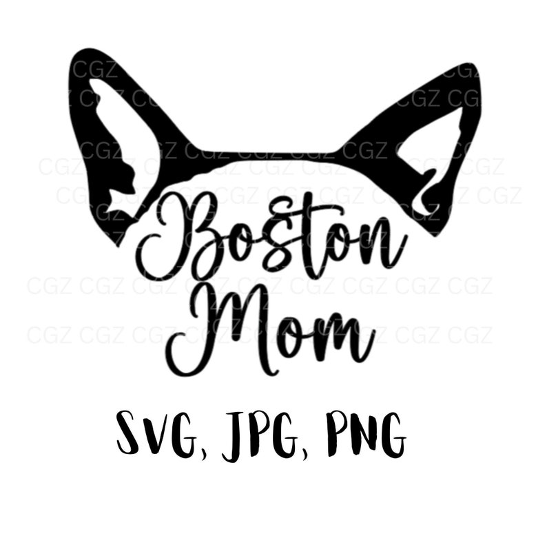 Boston Terriers Svg/dog Ears Outline Svg/ Boston Terrier Ears Svg/dog ...