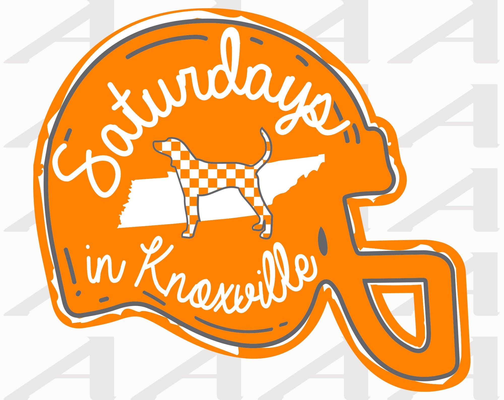 Saturdays in Knoxville - State of Tennessee - Tailgate Shirt - Knoxville Proud - Cutlines - Clipart - Instant Download SVG, PNG & PDF