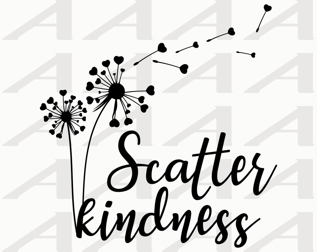 Scatter Kindness Dandelion Dandelion Heart Dandelions Etsy
