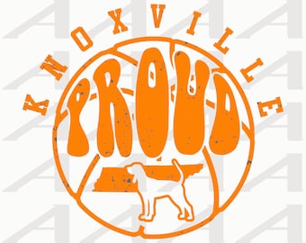 Knoxville Proud - Basketball - State of Tennessee - Blue Tick Hound - Cricut - Instant Download SVG, PNG & PDF