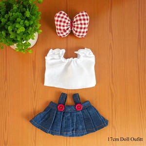 Handmade Doll Clothes for 17cm Plush Toy Doll&#39;s Clothing Girl Toy Popular Doll Design Cute Monster Doll Outfit – Doll Accessories Gift