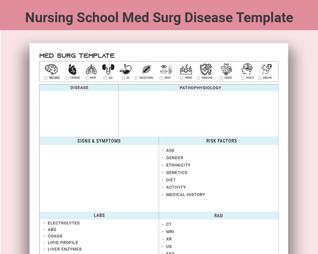 fillable-med-surg-study-template-nursing-school-medical-surgical