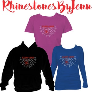 Simple Spyder Web Rhinestone Design