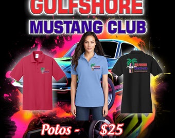 Camisetas polo golfo mustang club