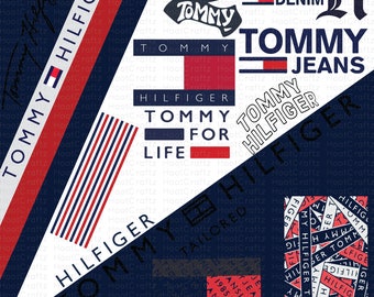 Tommy Hilfiger Bundle | TH Cut File for Cricut & Silhouette | Tommy Hilfger Font | Clipart | PNG SVG | High Quality Print | Instant Download
