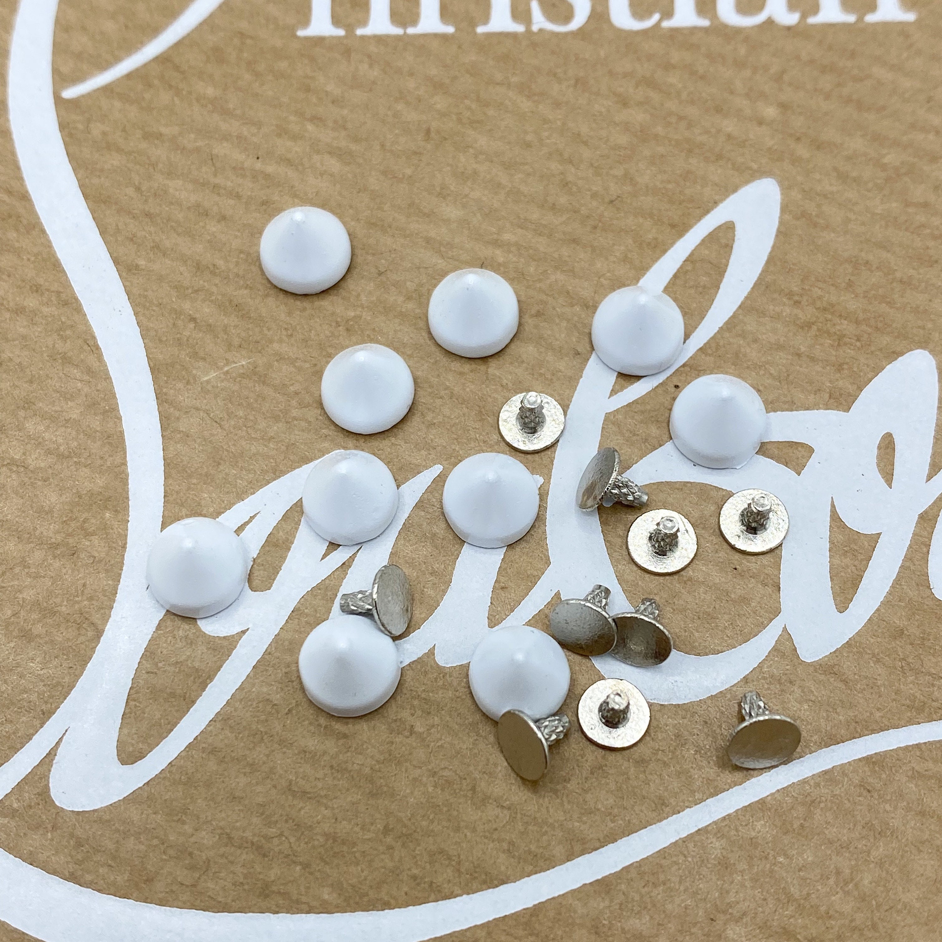 Christian Louboutin Replacement Spikes X10 6mm White Etsy UK