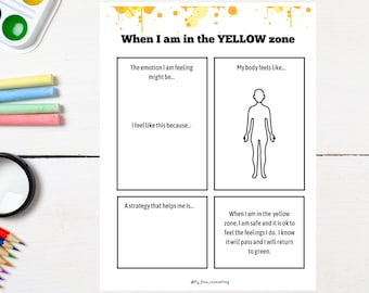 Zones of Regulation PDF Bundle, Social Emotional Learning (Digital Download)