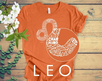 Leo Shirt, Positive Shirt Leo Zodiac Sign Tshirt, Zodiac Sign Leo Birthday Gift for Her, Gift for Leo Astrology Shirt, Leo Shirt Women Tee